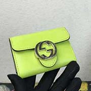 369673 G 钥匙包 高端进口牛皮原版五金原代工出品专柜同步 9.5x6x2.5cm 全皮柠檬绿