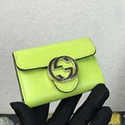 369673 G 钥匙包 高等进口牛皮原版五金原代工出品专柜同步 9.5x6x2.5cm 全皮柠檬绿