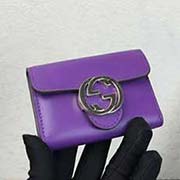 369673 G 钥匙包 高等进口牛皮原版五金原代工出品专柜同步 9.5x6x2.5cm 全皮紫色