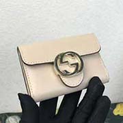 369673 G 钥匙包 高等进口牛皮原版五金原代工出品专柜同步 9.5x6x2.5cm 全皮浅粉