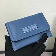  1ND009烫压唛头 PRADA中夹名片小卡包 官网同