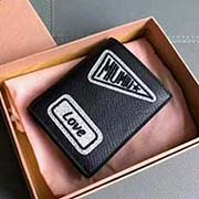 MIUMIU pocket wallet 专柜新款钱夹 5MV204 里外都是进口高等马德拉斯山羊皮 双面手工刺绣 内里miu标识烫字 百元钞银行卡硬币零钱通通可以收入其中 8 11cm