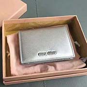 MIUMIU 口袋小钱包 pocket wallet 专柜新款小钱夹 5MV204 里外都是进口高端牛皮山羊纹 内压197A 百元钞银行卡硬币零钱通通可以收入其中 8 11