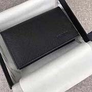 PRADA爆款男士卡包 专柜新款式 官网同步 2MC122 黑色压字唛 意大利高等原单十字纹牛皮质感极好 长11cm高6.5cm