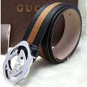gucci特价帆布腰带条纹休闲皮