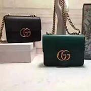 gucciGG Marmont原版皮系列链带肩