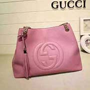 gucci专柜品质原版皮质 308982玫红色