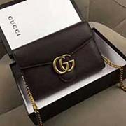 gucci原单 GG Marmont 链条包 实拍细节 真品五金皮料