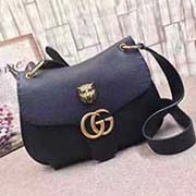 gucci虎头GG真皮斜挎包獨家 明
