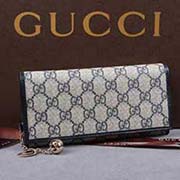 gucci 154185 蓝PVC蓝皮 古奇pvc钱包