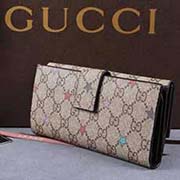 代买GUCCIPVC配皮新女士钱夹 三折