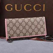 gucci 212109 啡PVC粉红皮 古驰pvc