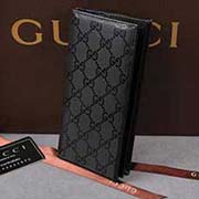 gucci 245887 黑光胶 古奇pvc钱包