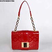 LV 91279红 LV 2012新款漆皮单肩包