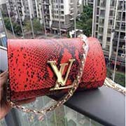 lv新款小巧女包 晚宴包单肩斜挎包 91643橙蛇纹