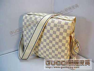 LV 男包 经典棋格 佟大为非常爱款单肩斜跨包N51189