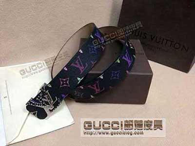 真品LV皮带 男士真皮 牛皮休闲百搭针扣真品腰带L421