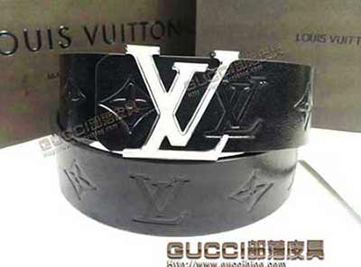 真品LV男士真皮平滑扣皮带韩版潮时尚商务纯牛皮男腰带L43051
