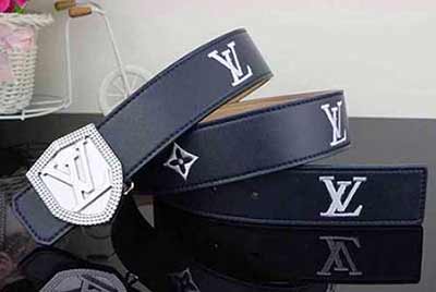 名牌皮带的名品路易威登男士休闲皮带