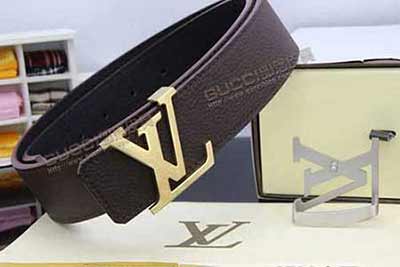 真品代买<a href=/lv-belt/ target=_blank class=infotextkey>LV男士皮带</a> LV专卖店字母扣头牛皮真皮皮腰带 L151634