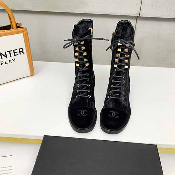 官网同步高版本大品牌高等品质女靴 跟E短靴 新款8寸靴