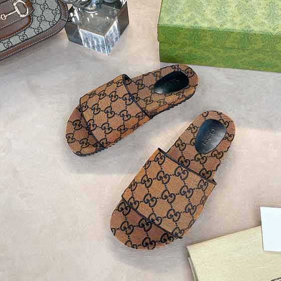 古奇gucci女鞋官网新限量单层底拖鞋
