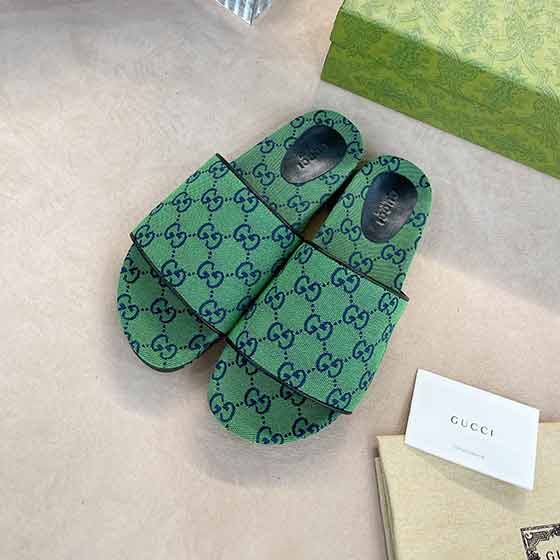 古驰Gucci2021年最新限量单层底拖鞋