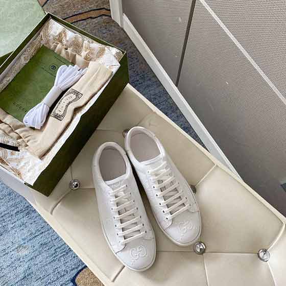 gucci新款女士板鞋，新防伪线升级版小白鞋