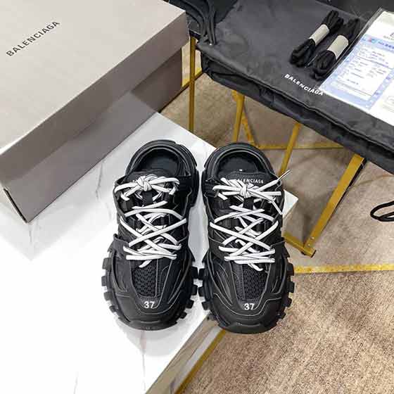 巴黎世家大品牌女士春秋款网布运动鞋轻便软底