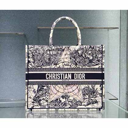 手袋 Dior Lady Dior月季花图案购物袋 原创款式