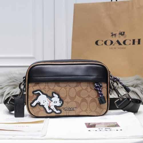 Coach Disney联名2020新款斑点狗相机包91498