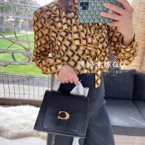 coach蔻驰女包 Top Handle 20手柄款coach tabby酒神手袋636