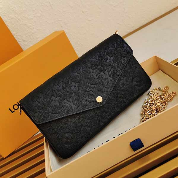 lv欧洲官网POCHETTE FéLICIE 链条包M64065大红 M62299杏