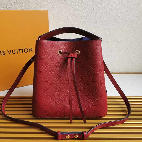 lv 小水桶包 Monogram Empreinte 压纹皮女士桶包M45306