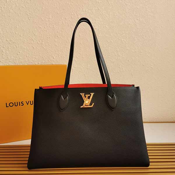 lv大号购物袋M57345黑春夏新品LO