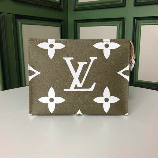 louis vuitton Monogram花卉圖案梳洗包M67691绿