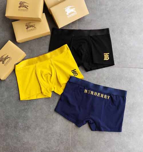 Burberry！欧美大品牌款外贸原单男平角内裤