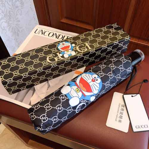 GUCCI古奇哆啦A梦联名合作款晴天伞， 超萌的蓝胖子，这个夏季守选！