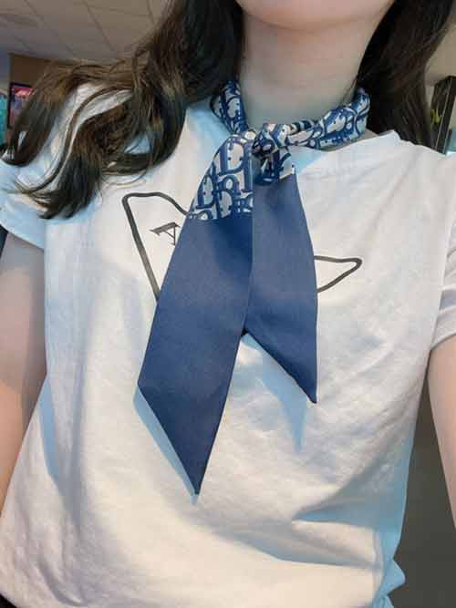 Dior精品店新款三代Montaigne Mitzah 丝巾