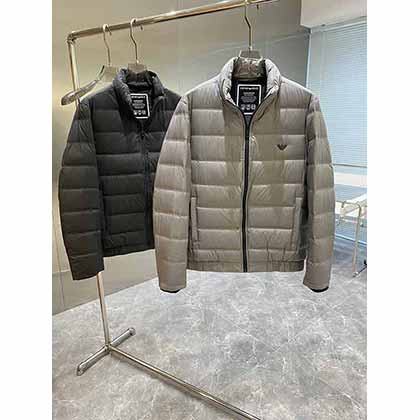 阿玛尼羽绒服男短款冬季新款高等品