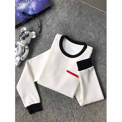 PRADA2022秋冬新款胸前logo圆领卫衣