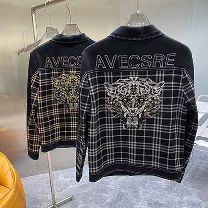 范思哲21秋冬新推存新款针织夹克外套