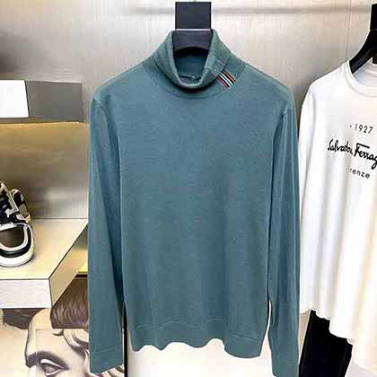 巴宝莉高等定制新品高领羊毛衫