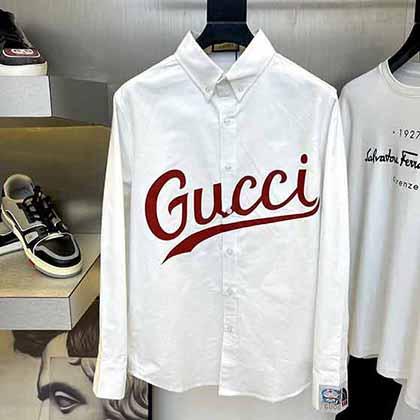 Gucci秋冬衬衫新品！精致做工，亲肤绵软，SLIM FIT版型帅