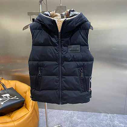 欧洲站冬季大品牌男立领修身马甲 巴宝莉羽绒服背心