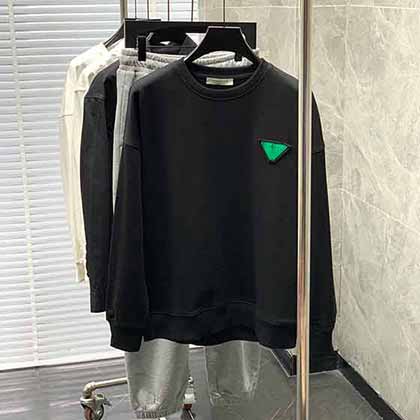 秋季葆蝶家男士长袖t恤纯色圆领新款大品牌高等时尚卫衣潮t