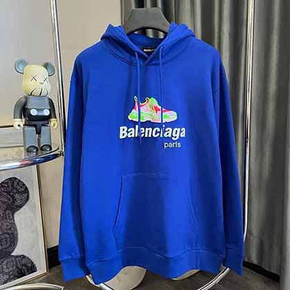 BALENCiAG男士秋装卫衣连帽t恤休闲外套宽松衫大品牌上衣体恤