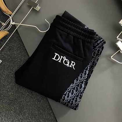 DIoR双面拼接独家定制面料拼接l休闲裤