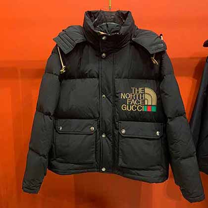 北面 X gUCCI男士羽绒服立领时尚休闲欧洲站高等大品