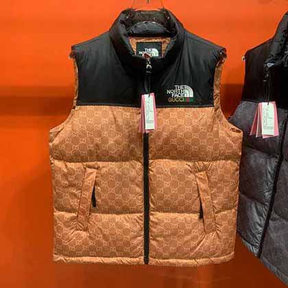 北面古奇国际大品牌羽绒服联名款立领羽绒马甲